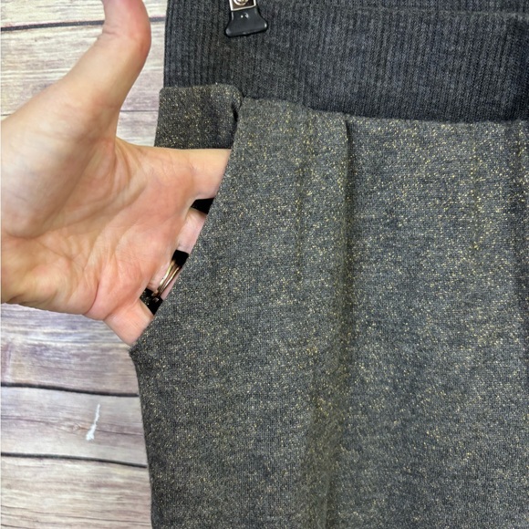 Soul Cycle Jogger Sweatpants Black Gold Logo Spellout Size Small - Picture 3 of 5